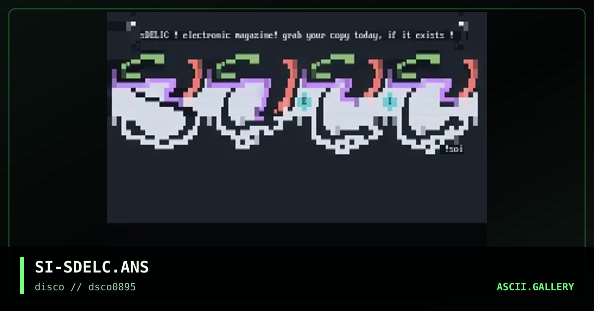 !sDELIC eMAG lOGO!, by spirit of illusion, 1995