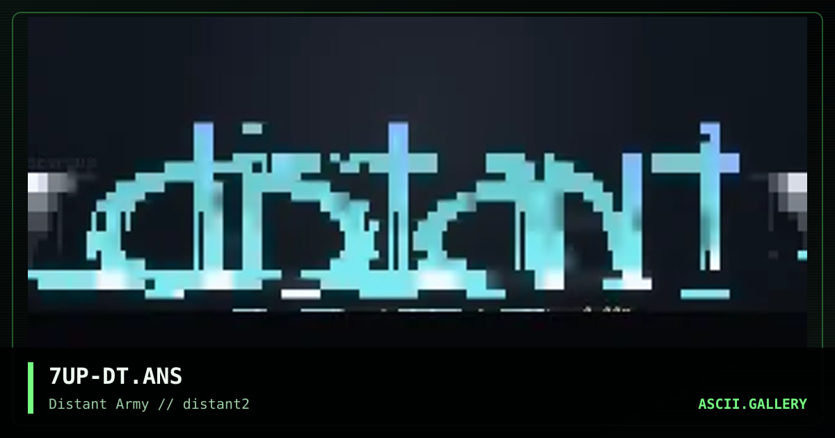 distant ansi, by 7up, 1998