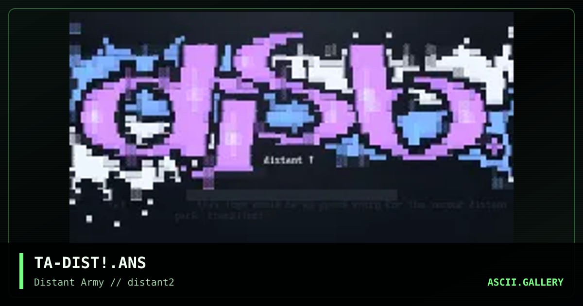 distant!, by the avenger, 1998