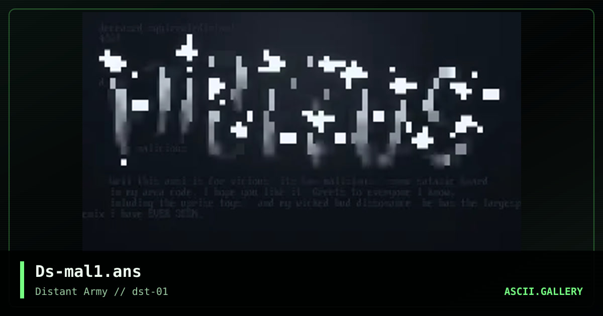 Ds-mal1.ans, by deceased squirrel, 1998