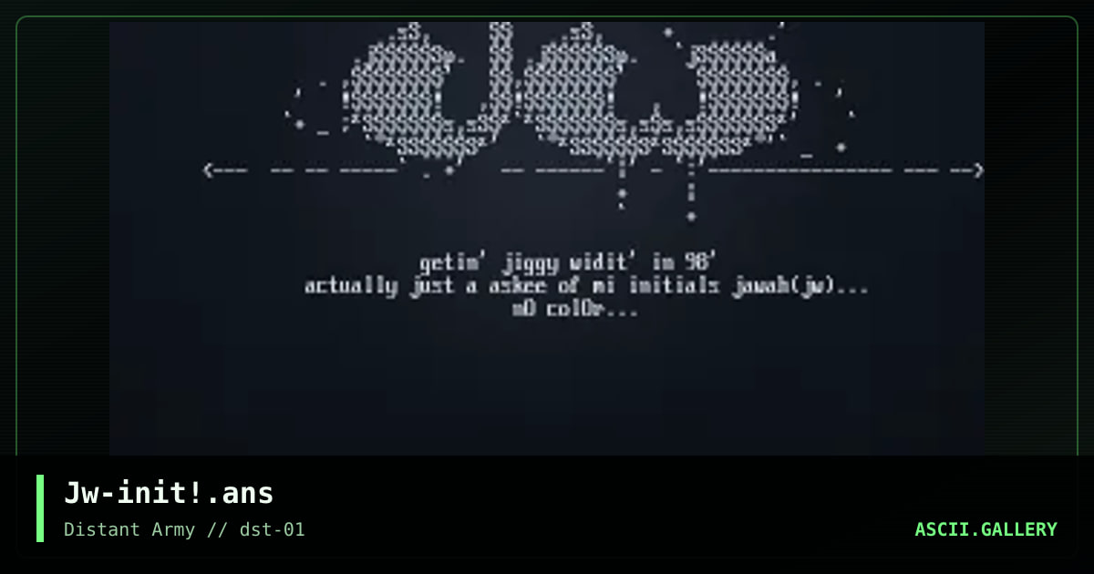 Jw-init!.ans, by jawah, 1998