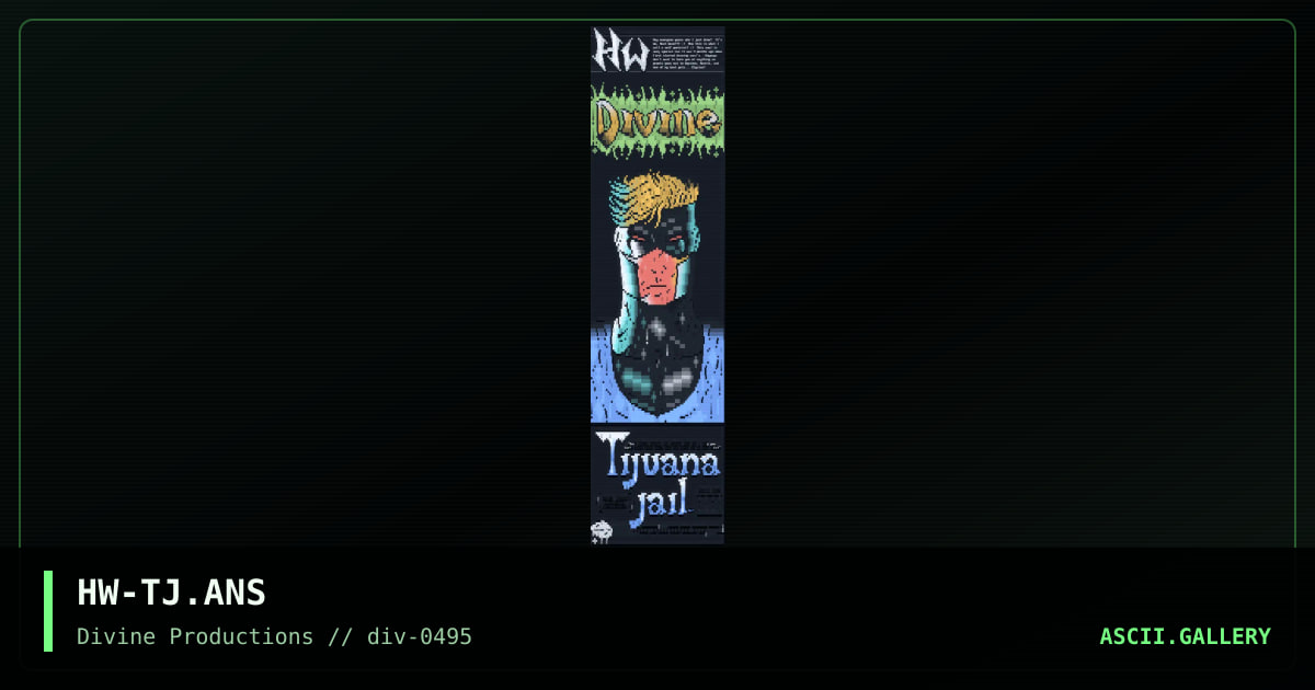 Tijuana Jail, by heat wave, 1995