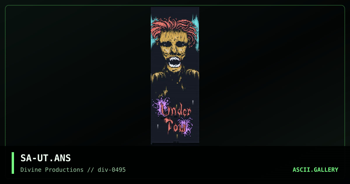 Undertow, by sabotage, 1995