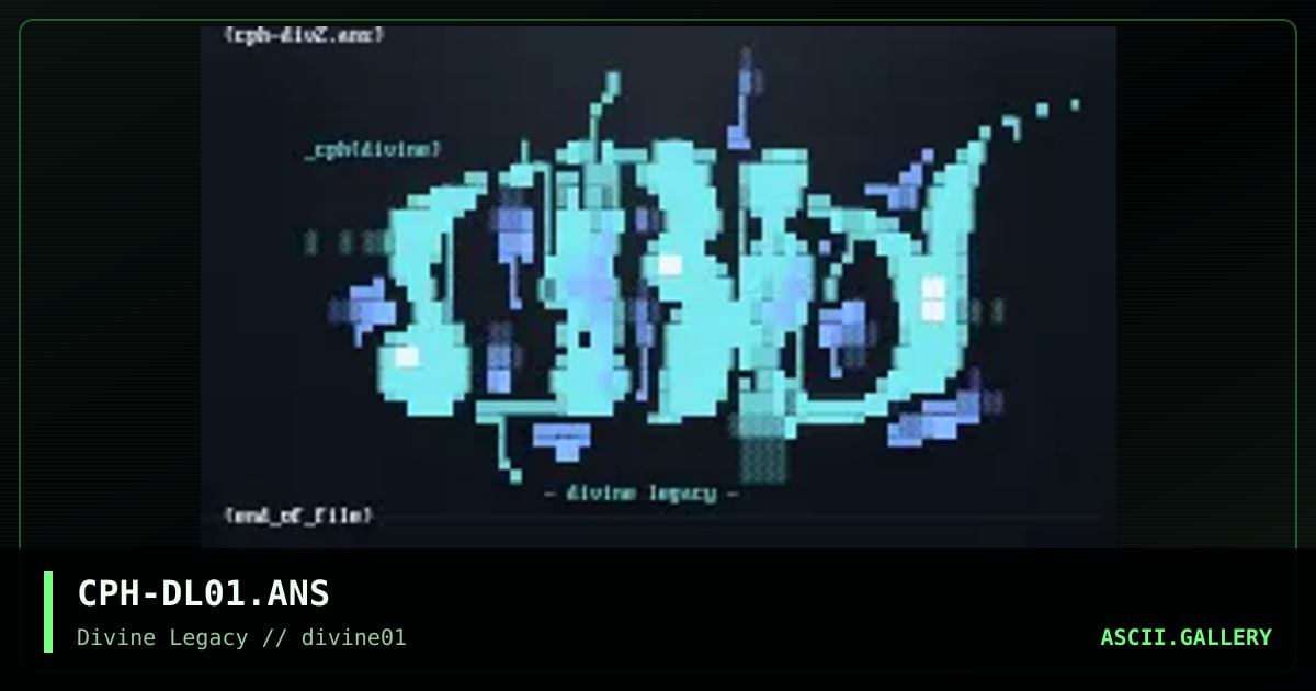 ansi collection - 01, by cyberpunch, 1998