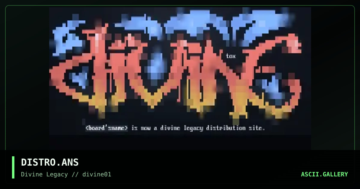 DISTRO.ANS, by toxix, 1998