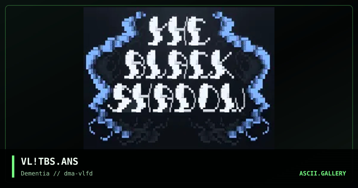 THe BLaCK SHaDoW LoGo, by valocity, 1995