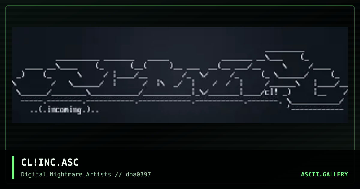 CL!INC.ASC, by cable-triloxy, 1997