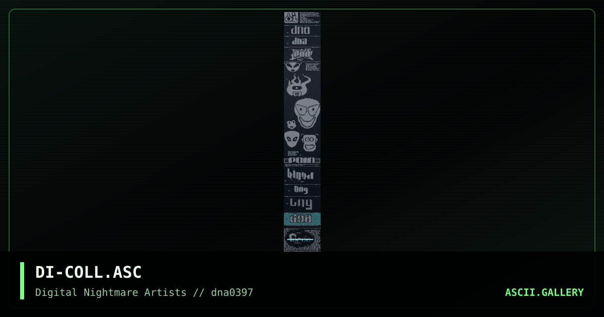 DI-COLL.ASC, by dryice, 1997