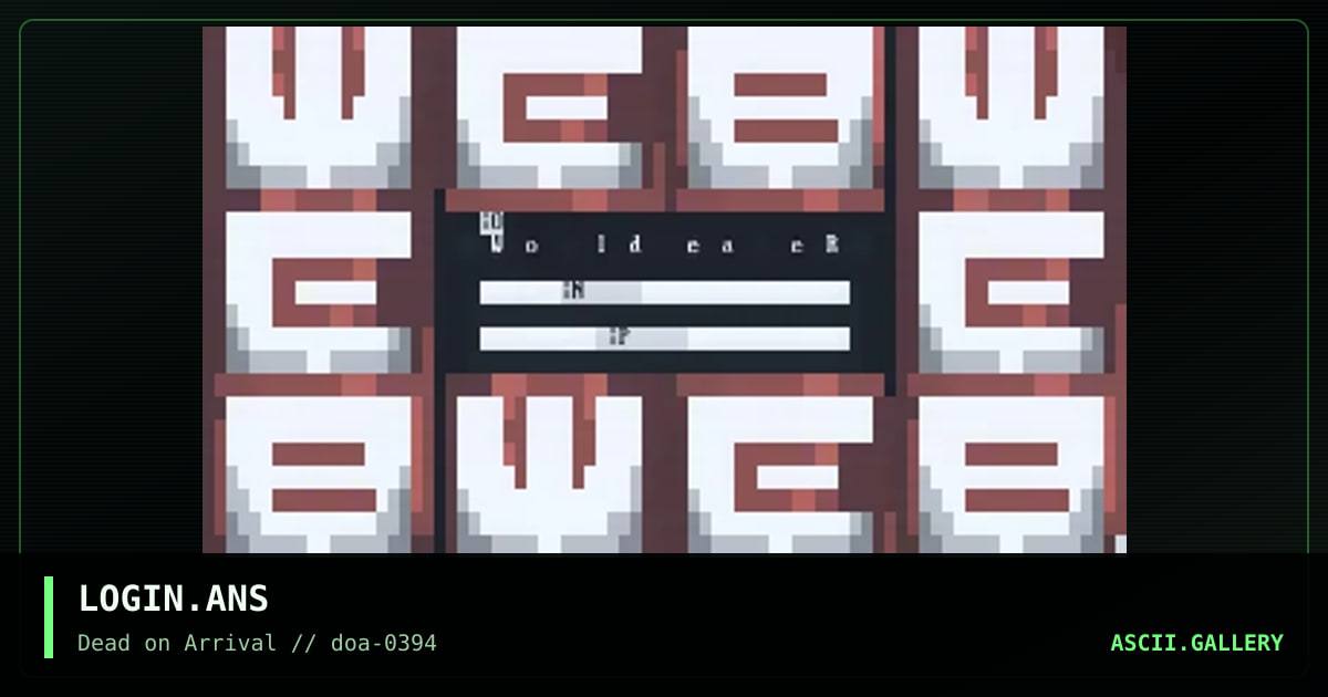 LOGIN.ANS, by doa, 1994