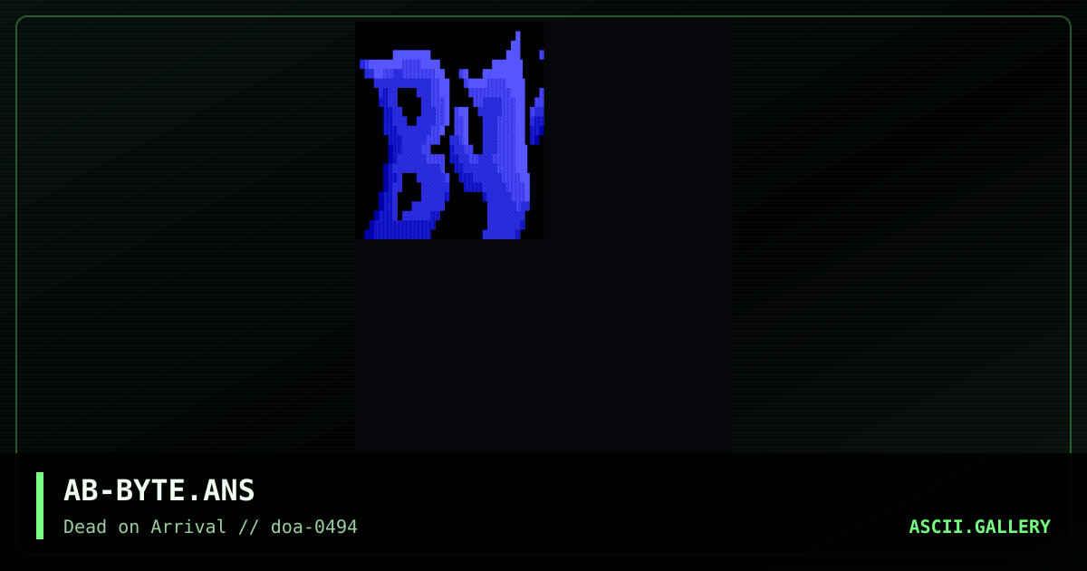 AB-BYTE.ANS, by anubis-doa, 1994