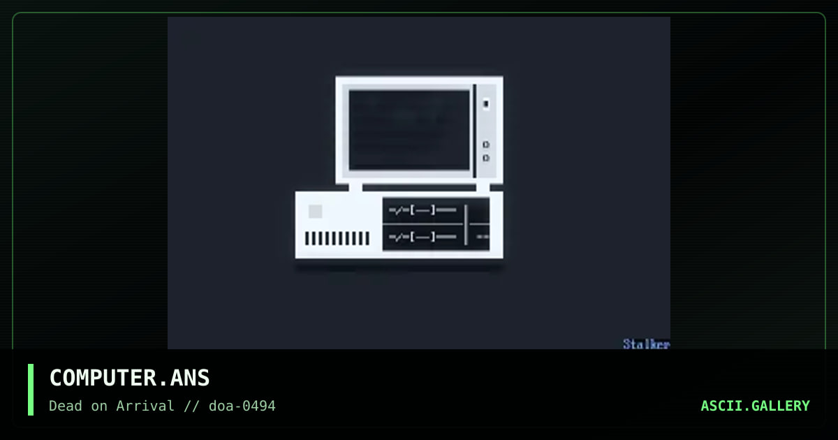 COMPUTER.ANS, by the stalker, 1994