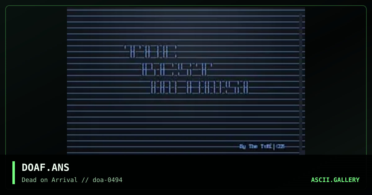 DOAF.ANS, by the stalker, 1994
