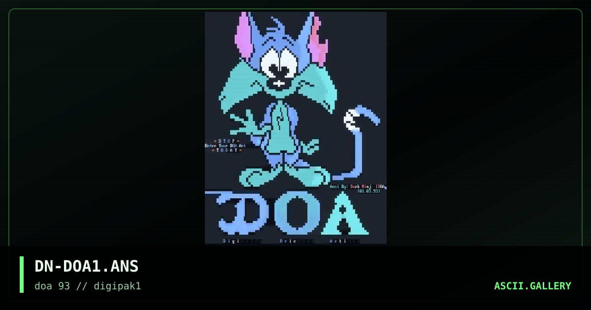 DN-DOA1.ANS, by dark ninja, 1993