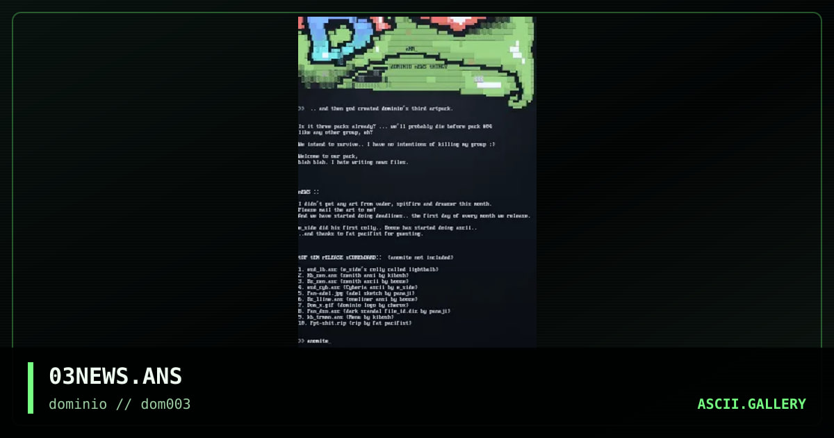 03NEWS, by anomite, 1998