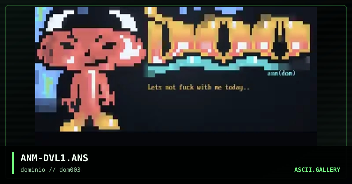 dominio, by anomite, 1998