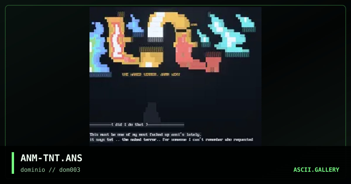 tnt, by anomite, 1998