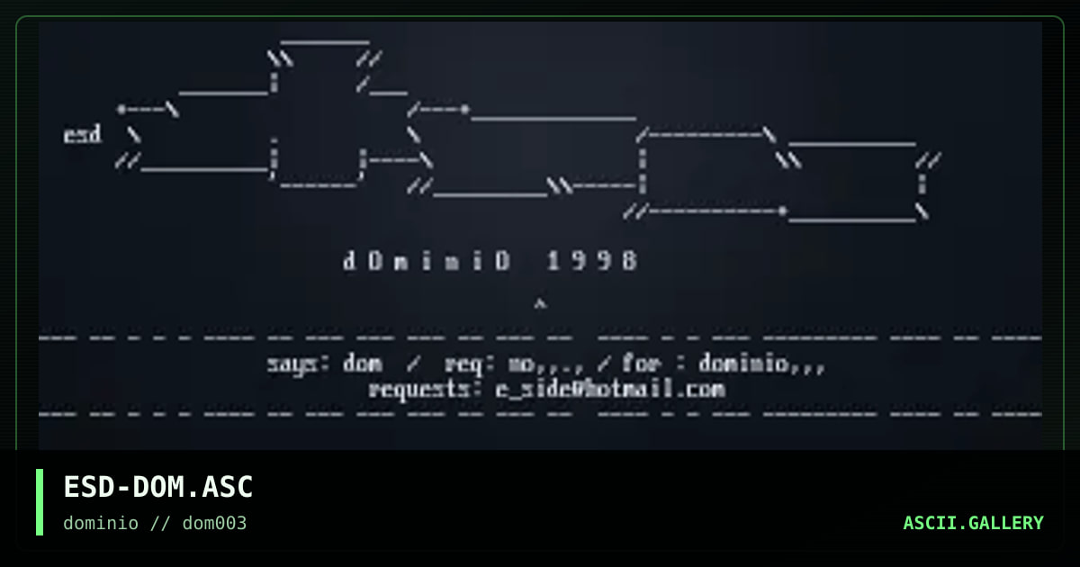 ESD-DOM.ASC, by eside, 1998