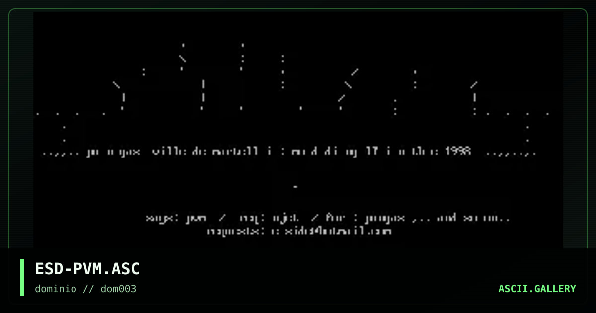 ESD-PVM.ASC, by eside, 1998