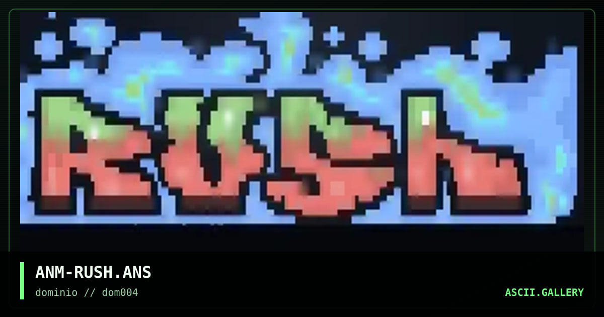 rush - da fonk, by anomite, 1998