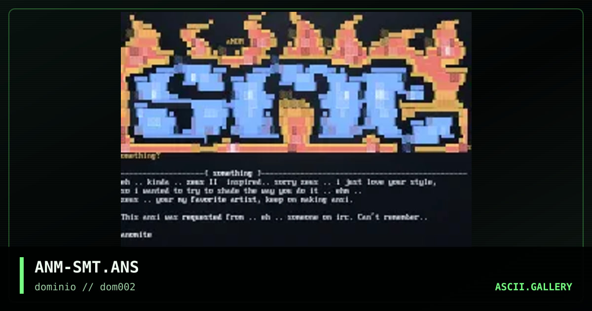 something, by anomite, 1998
