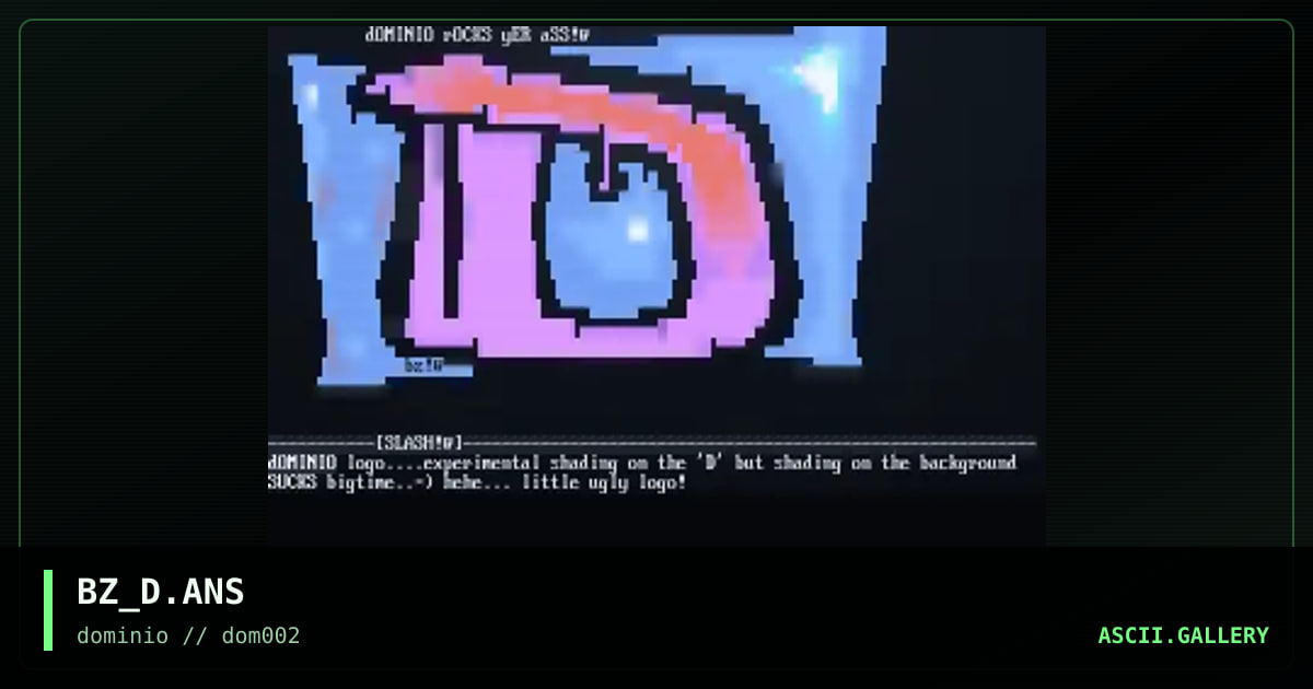 dOminio-logo!..sucks =), by booze, 1998