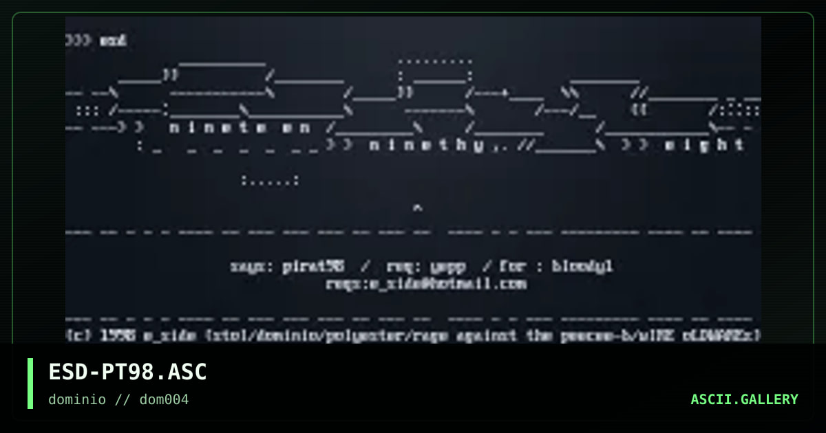 ESD-PT98.ASC, by eside, 1998