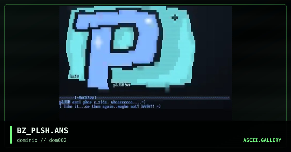 pLUSH pHER e_siDE!#, by booze, 1998