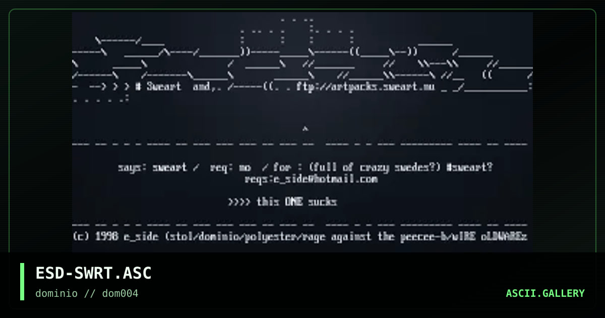 ESD-SWRT.ASC, by eside, 1998