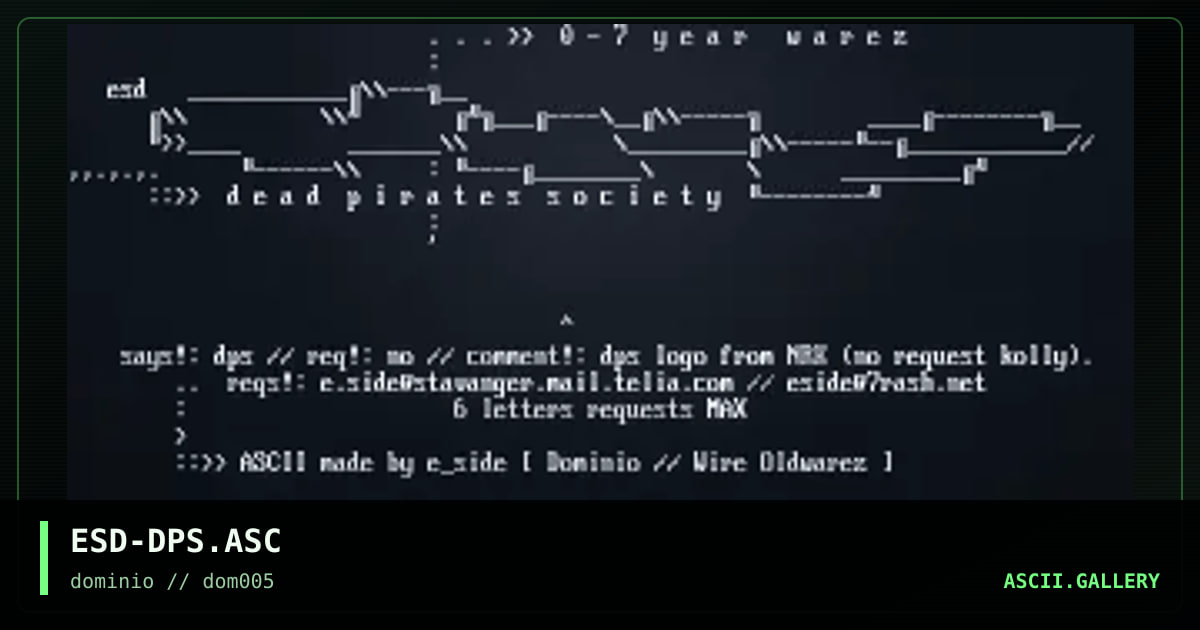 ESD-DPS.ASC, by eside, 1998