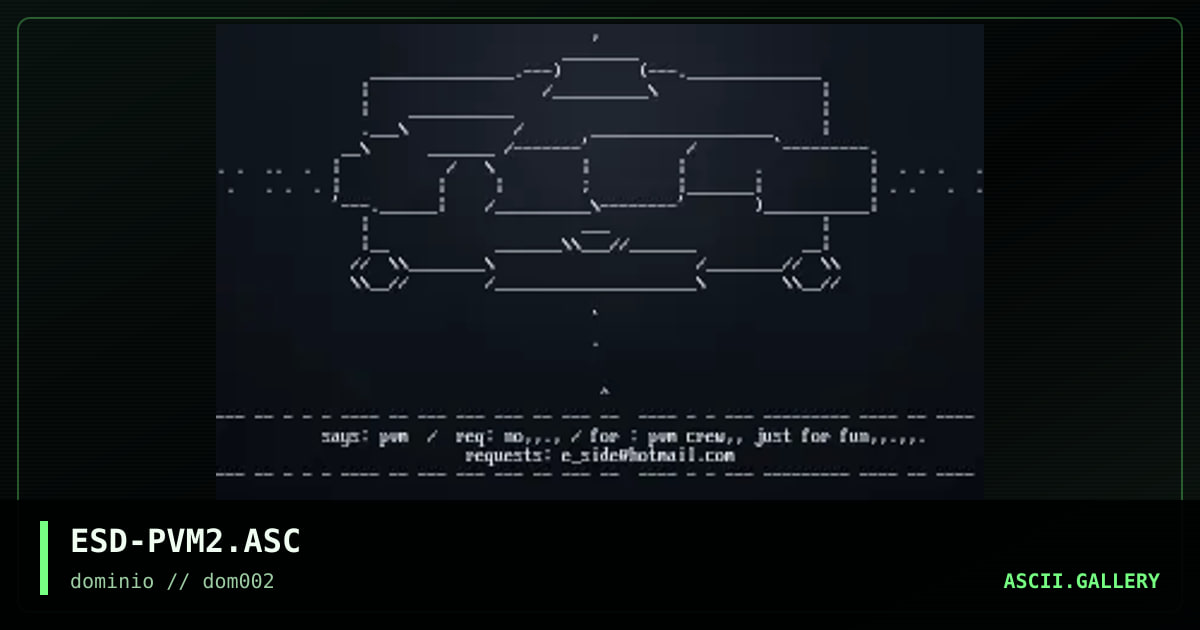 ESD-PVM2.ASC, by eside, 1998