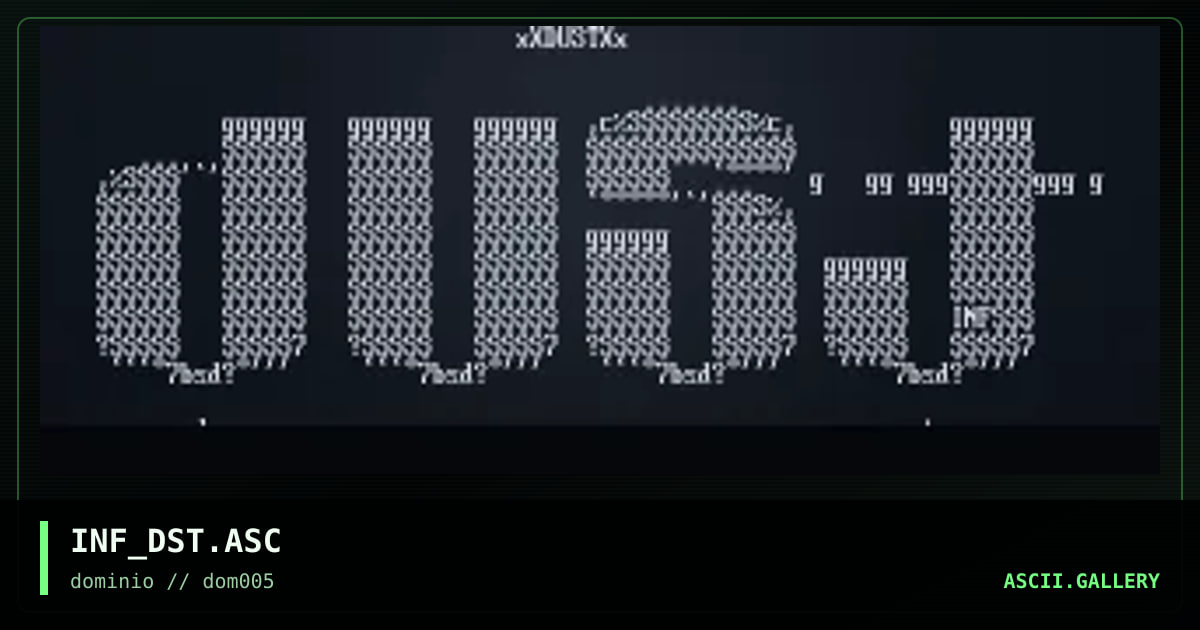 ascii for dustbox, by inforce, 1998