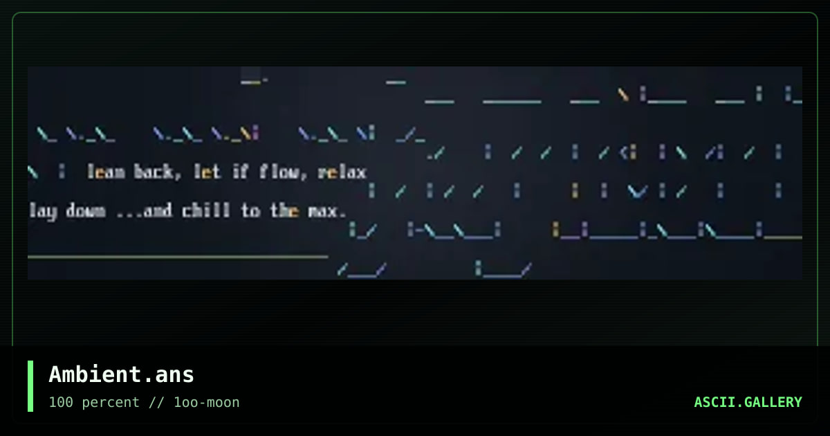 Ambient.ans, by neurodancer, 1997