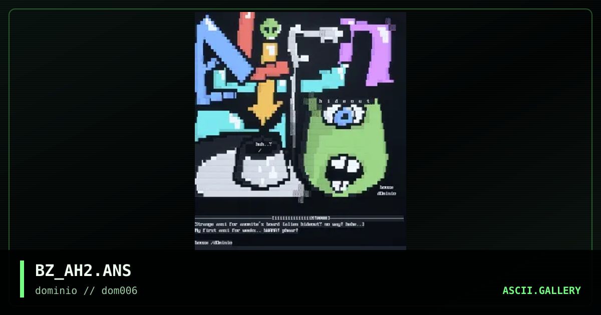 Alien Hideout!, by booze, 1998