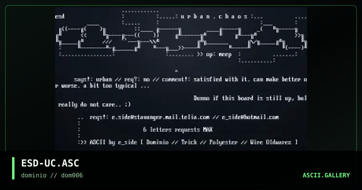 ESD-UC.ASC, by eside, 1998