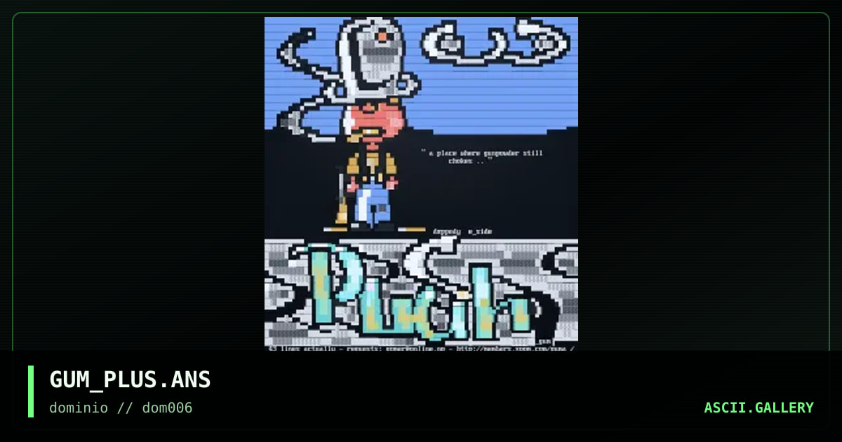 "plush", ansi for e_side, by guma, 1998