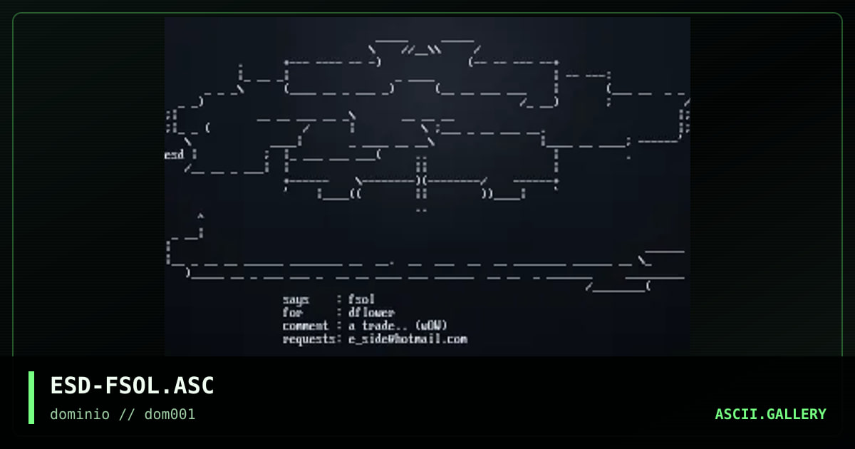 ESD-FSOL.ASC, by eside, 1998
