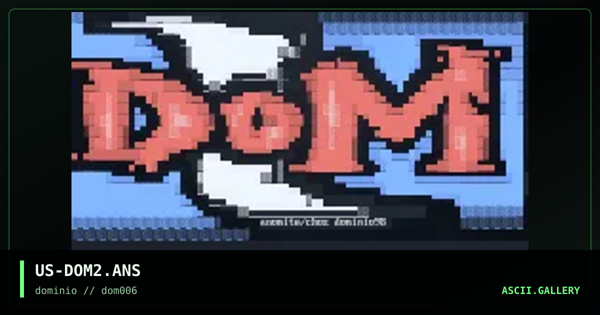 dominio joint., by anomite, choz, 1998