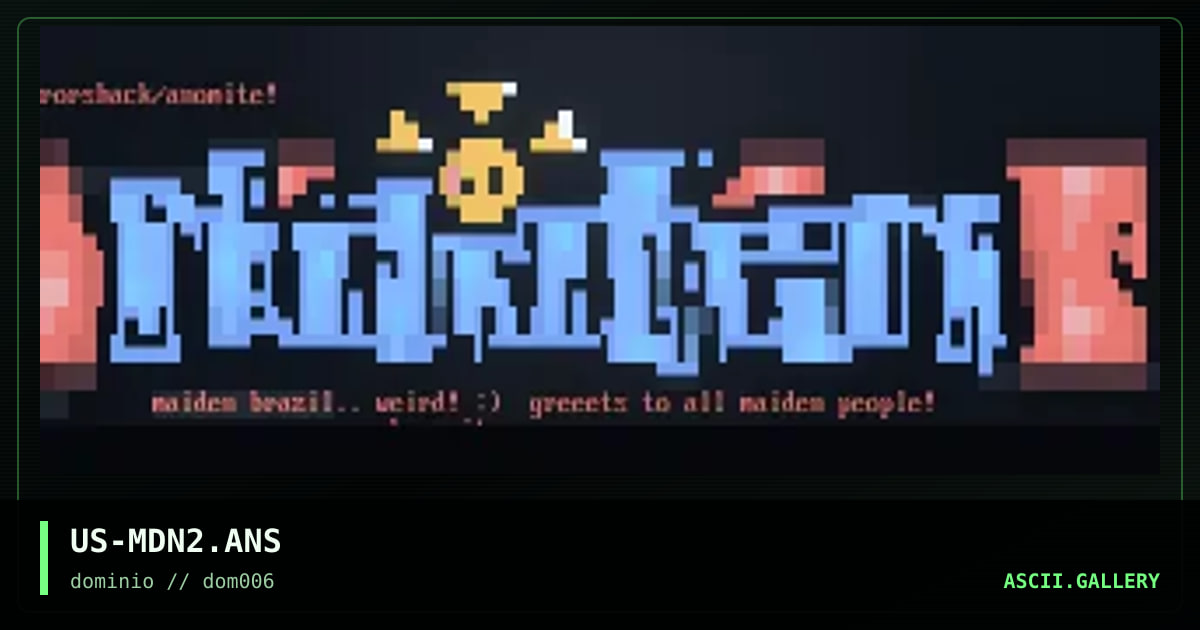 maiden joint, by anomite, rorshack, 1998