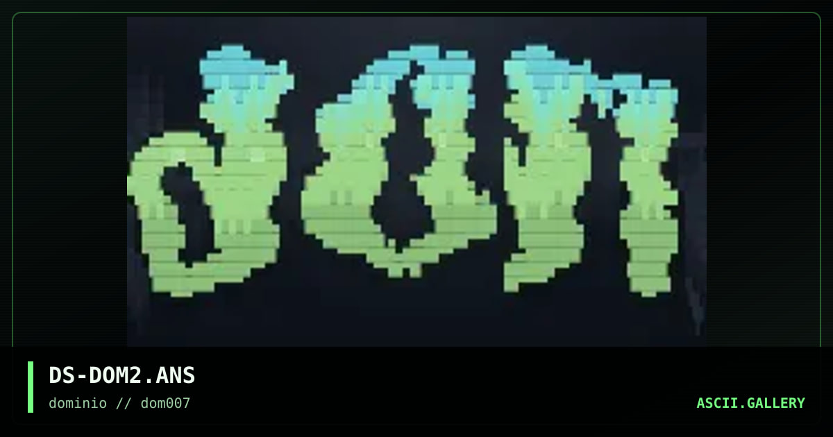 DS-DOM2.ANS, by dyingsoul, 1998