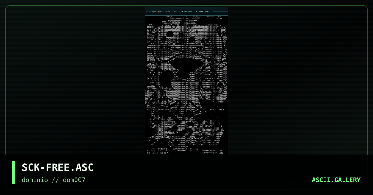 SCK-FREE.ASC, by sck, 1998