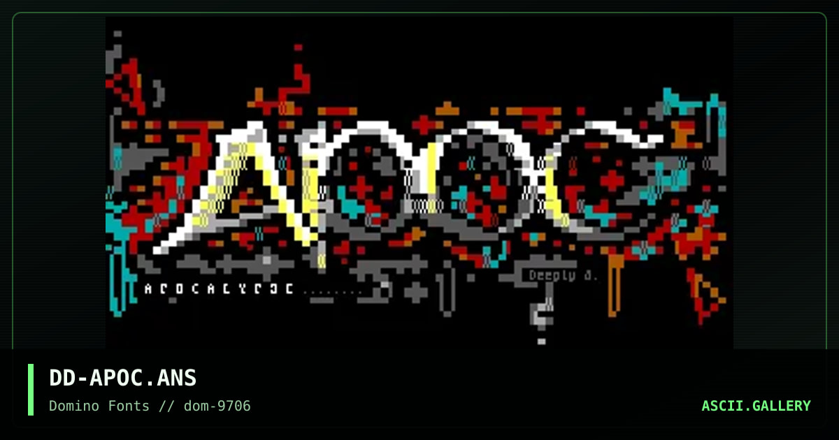 Apoc, by deeply disturbed, 1997