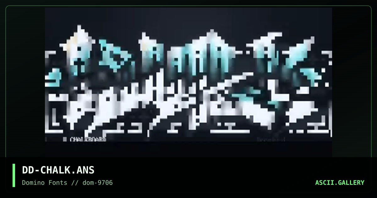 Chalk, by deeply disturbed, 1997