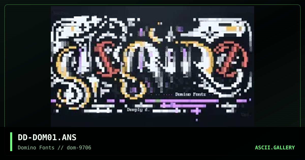 Domino 1., by deeply disturbed, 1997