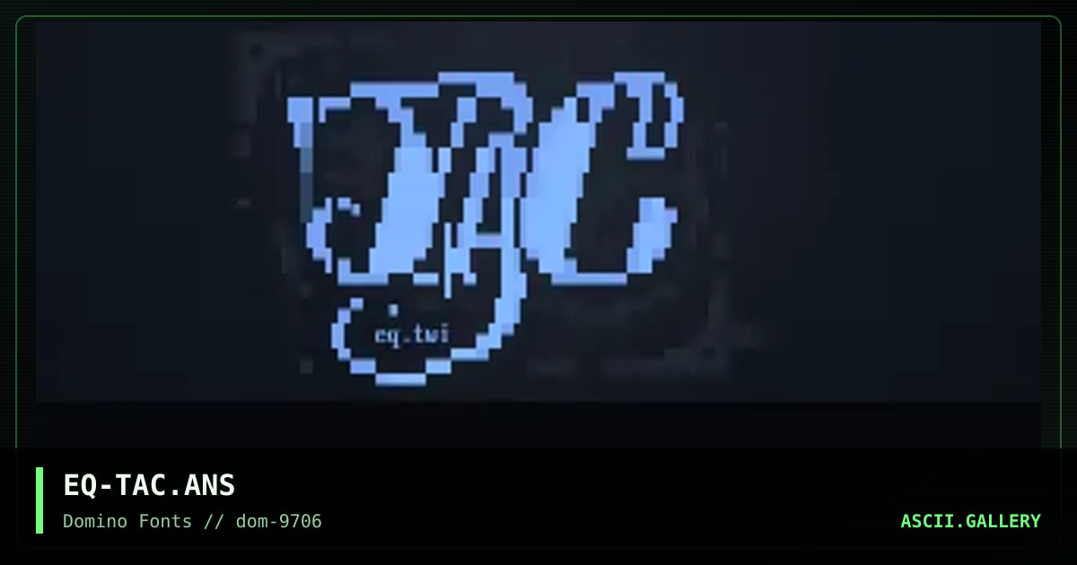 tac, by egoteq, 1997