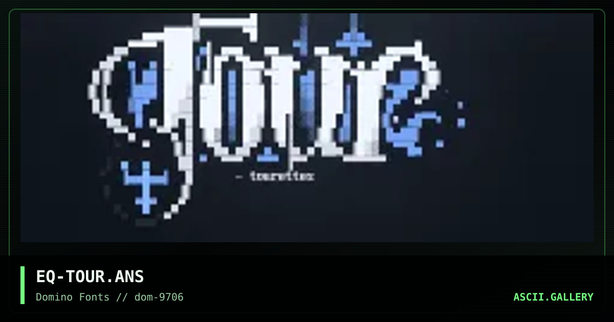 Tourettes, by egoteq, 1997