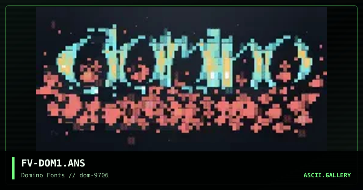 Domino 1, by fever, 1997