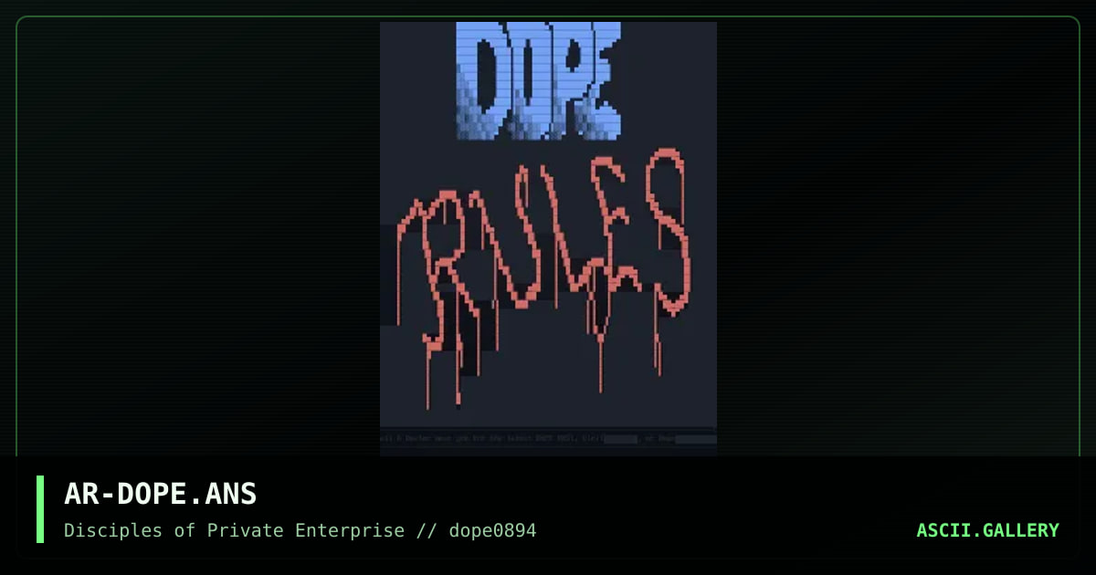 AR-DOPE.ANS, by ares, 1994