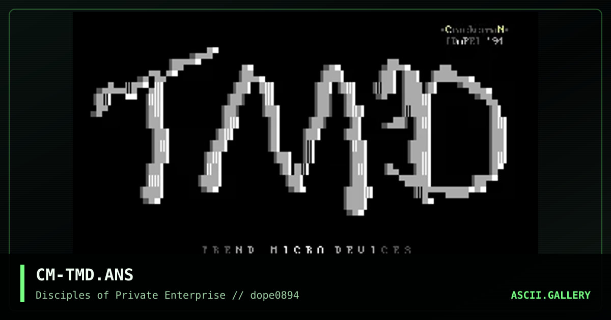 CM-TMD.ANS, by crackerman, 1994
