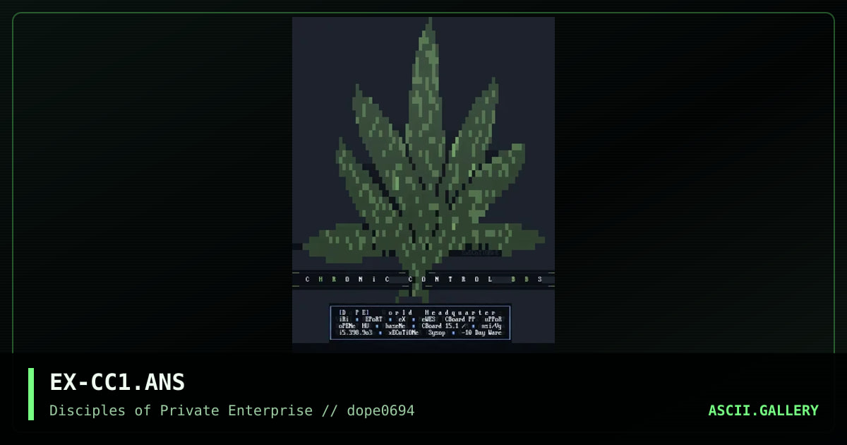 EX-CC1.ANS, by executioner, 1994