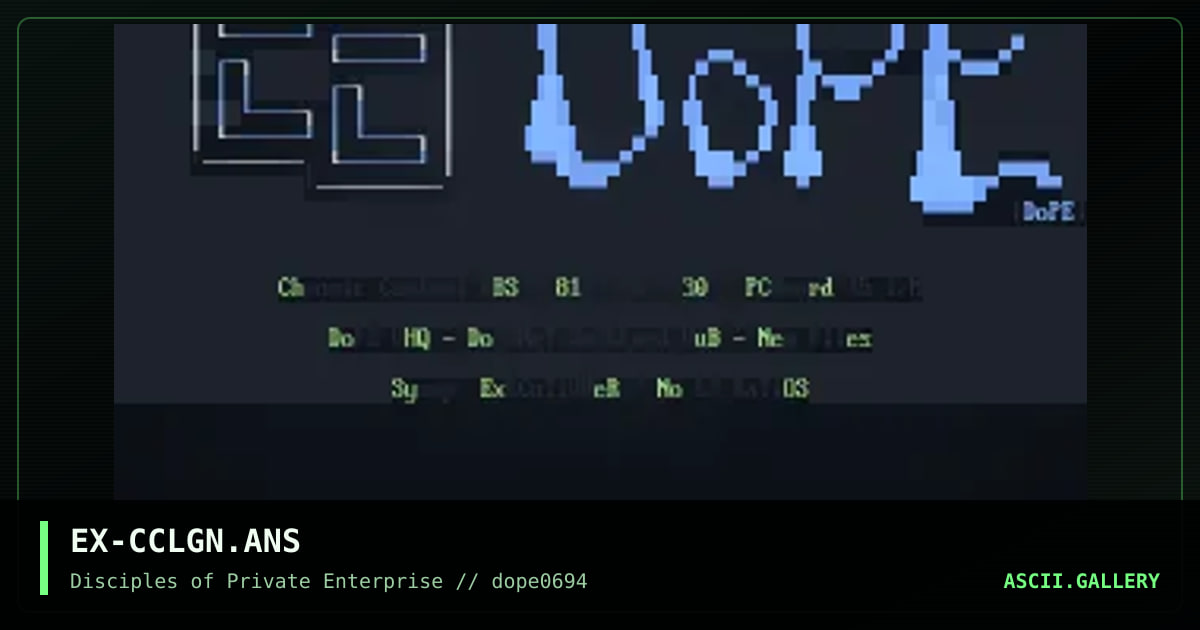 EX-CCLGN.ANS, by executioner, 1994